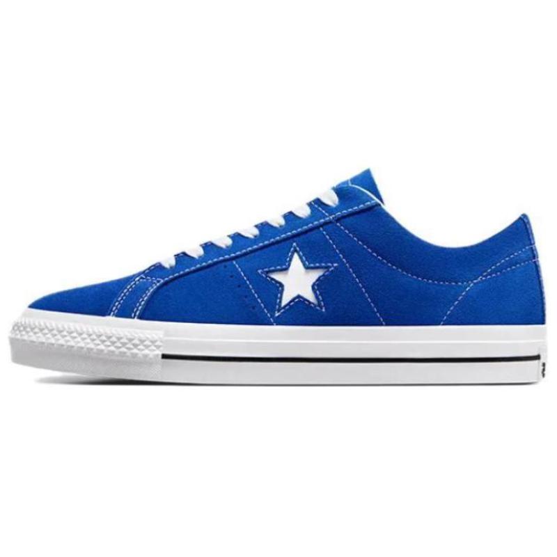 

Converse One Star Pro Comfortable and Versatile Non-slip and Abrasion Resistant Low-Top Board Shoes Unisex Blue and White 35