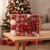 104 Pieces Christmas Tree Ornaments Glittery Baubles Premium