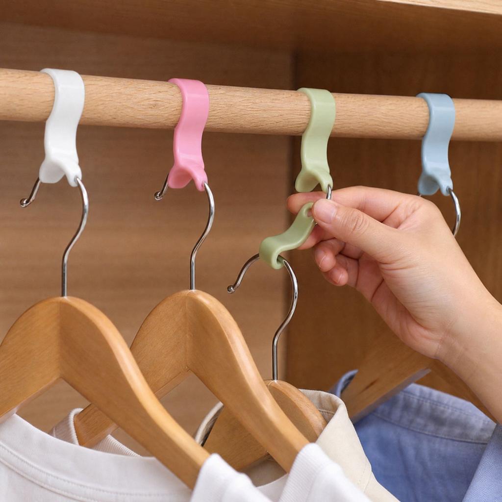 Clothes Hanger Connector Hooks 20 Pack for Closet Organization, Saving Hook to Connect and Garment
