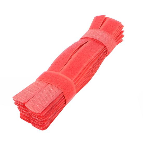 50Pcs Reusable Nylon Magic Tape Cable Tie Fasten Straps Wire Holder Organizer