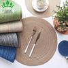 Nordic Cotton Yarn Round Placemat - Heat Insulation, Decorative Ramie Coaster, Anti-Scald Mat