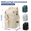 Computer Bag for Junior and Senior High School Students, College Students, Casual, Lightweight, Large Capacity Backpack for Boy