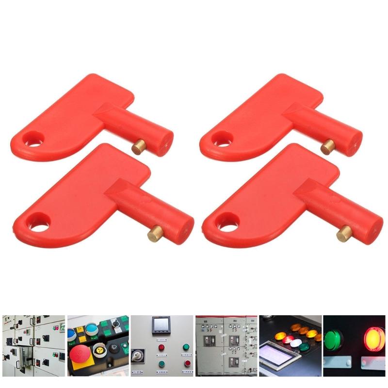 Spare Key Battery Isolator Switch Power Kill Cut Off Disconnect Switch Car Boats For Toggles Yacht Electric Vehicle 4pcs