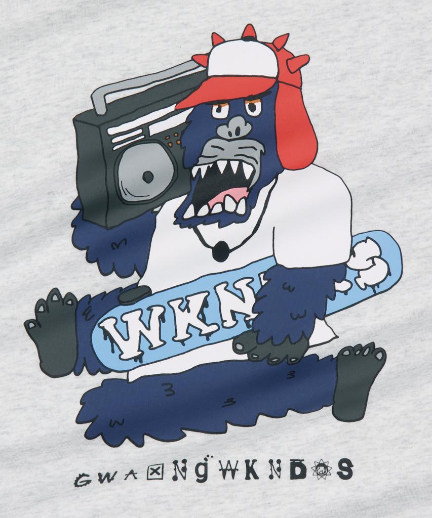 WKNDRS [Wkndrs X Gwaxng] Snarl Boombox T-Shirt (L.Grey)