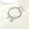 Hip-hop Cold Wind Double-layer Love Bracelet Design Hipster Personality Ins Simple Hand Jewelry