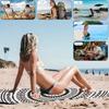 Black & White Geometric Beach Towel: Perfect for Summer Vibes! Suitable for towels, bath towels, beach towels