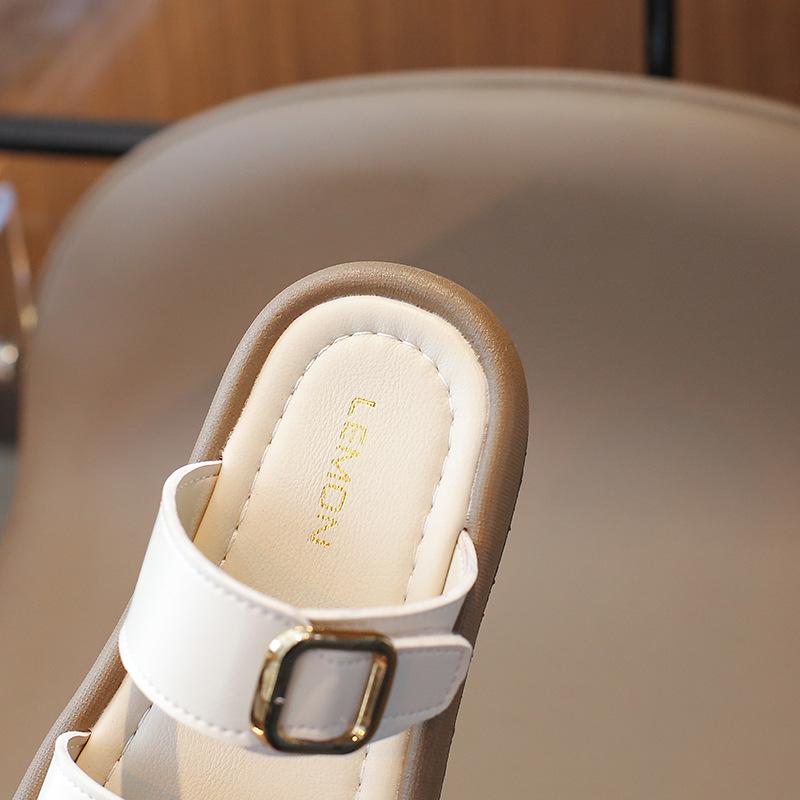 Fashion Kid Shoes New Versatile Comfort Slippers Soft Soled Non Slip Casual Girl Shoes Stylish Comfort Wear Thick Soled Sandals