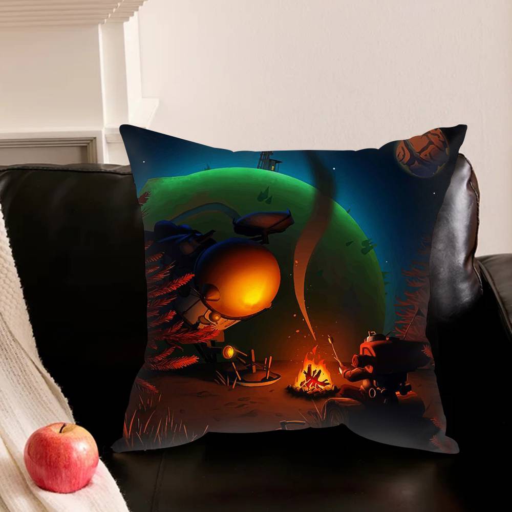 Game O-Outer W-Wilds Various Sizes Square Pillowcase For Car Home Bedchamber Decor