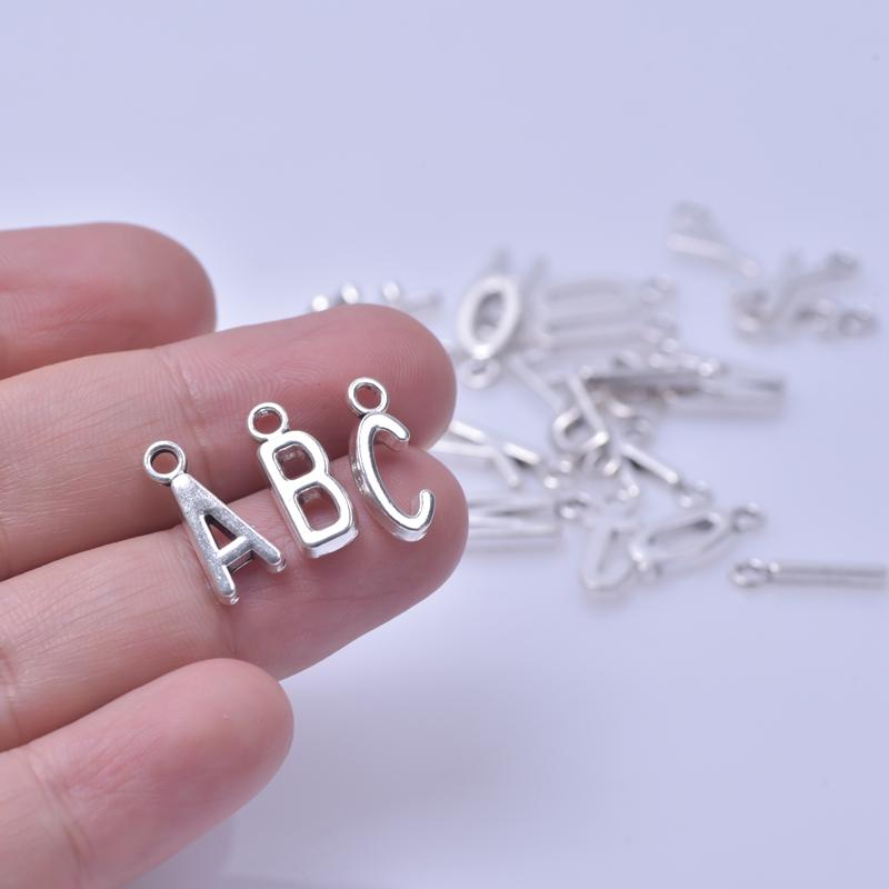 26pcs English Alphabet Letter Charm Initial Charms Pendants For Women Man DIY Jewelry Making Necklace Fashion Jewelry Components