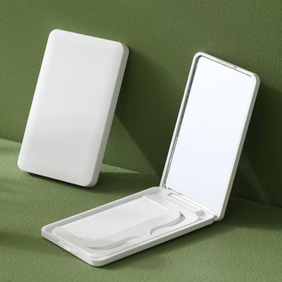 Buttermilk - Travel Portable Mirror with Hair Comb