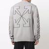 OFF WHITE Diag Outline Arrow Knit Crewneck OMHE087C99KNI0010610