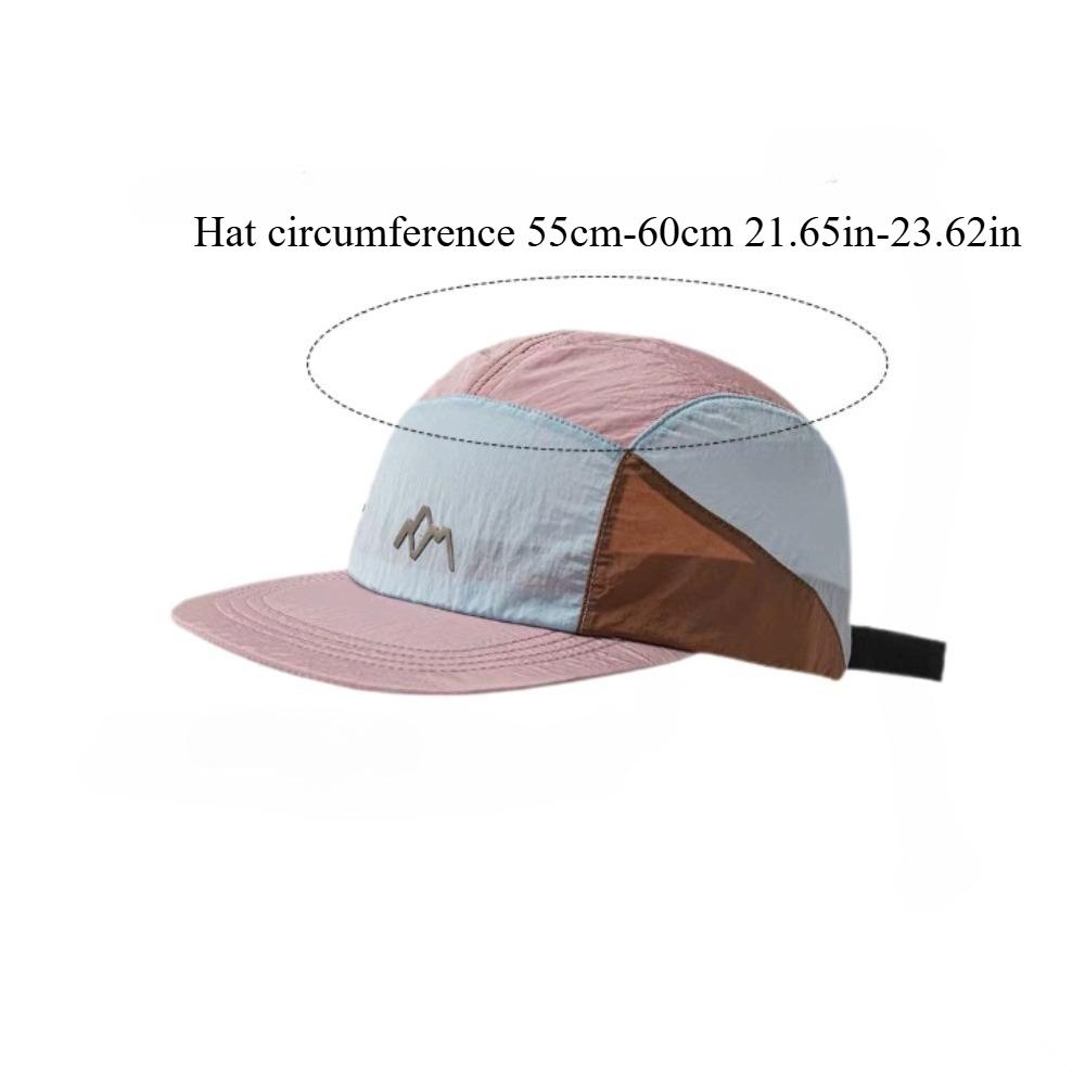 Waterproof nylon baseball cap, featuring classic embroidery patterns and color block design Perfect for men engaging in cycling