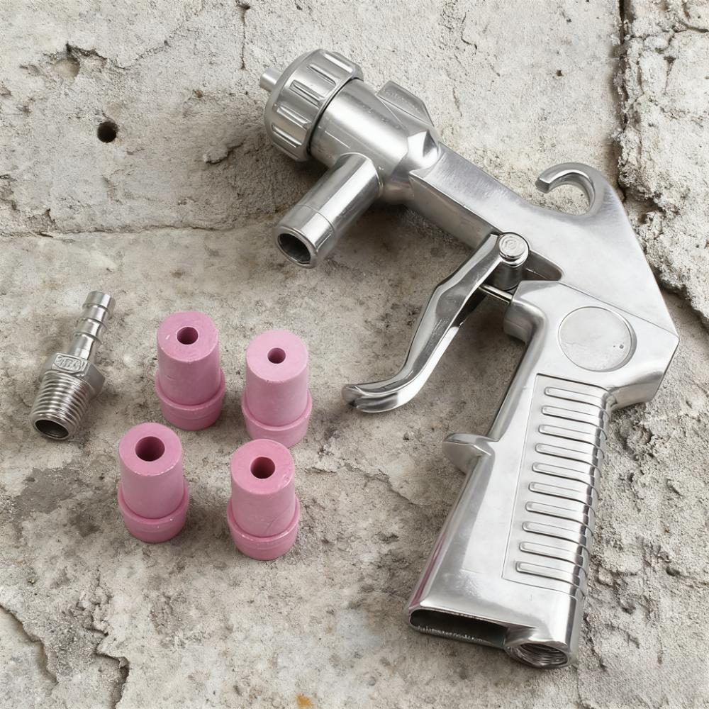 Sandstrahlpistolen-Set für Autos, Rostentfernungswerkzeug für Glas, Sandstrahlpistole mit Siphon-Zuführung, Düse zur Rostentfernung, Schleifmaschine