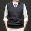 Men S Thick V Neck Sleeveless Knit Vest Winter Warm