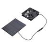 Solar Panel Powered Fan Portable 3.5W 6V Solar Exhaust Fan for Chicken Dog Pets Houses Outdoor Camping