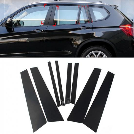 8 шт. Накладки на стойки кузова и оконные стойки для BMW X3 F25 2011-2017
