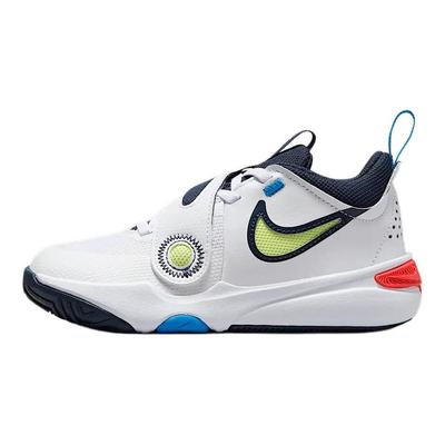 Team Hustle D11 PS White Photo Blue Light Lemon Twist Kids Sneakers Bright-Crimson DV8994-105