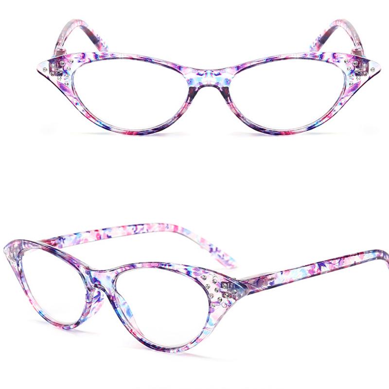 Hot selliing Fashion +1.0 +2.0+3.0 +4.0 Full Frame Eyeglasses Reading Glasses Women parents seniors Cat Eye Degree Retro