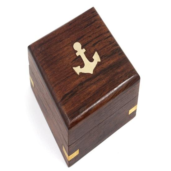 To My Son, Love Mom Pocket Compass Replica of Sundial Compass with Case Gift for Son, Mom Grandson Birthday Gift Décor