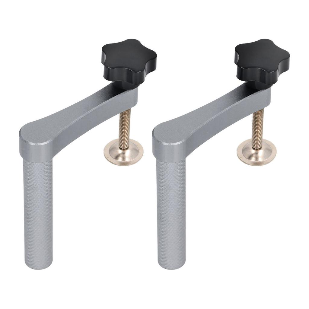 2PCS 20mm Bench Dog Clamps Adjustable Benchtop Quick Clamp Aluminum Alloy Woodworking Desktop Press