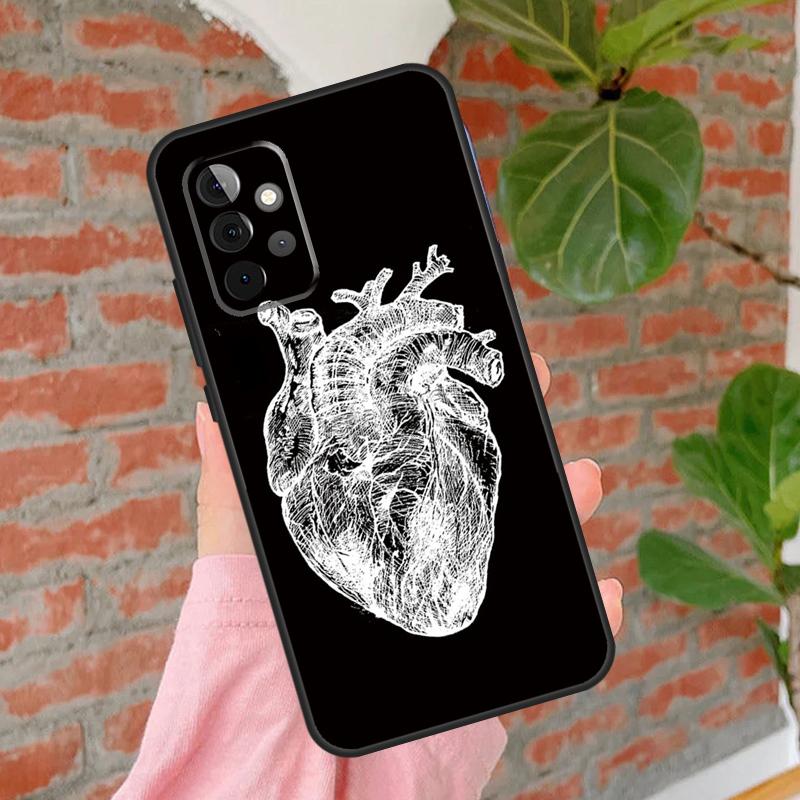 Human Heart Anatomy Cover For Samsung Galaxy A55 A35 A25 A15 A52 A32 A12 A14 A34 A54 A51 A71 A13 A33 A53 Case