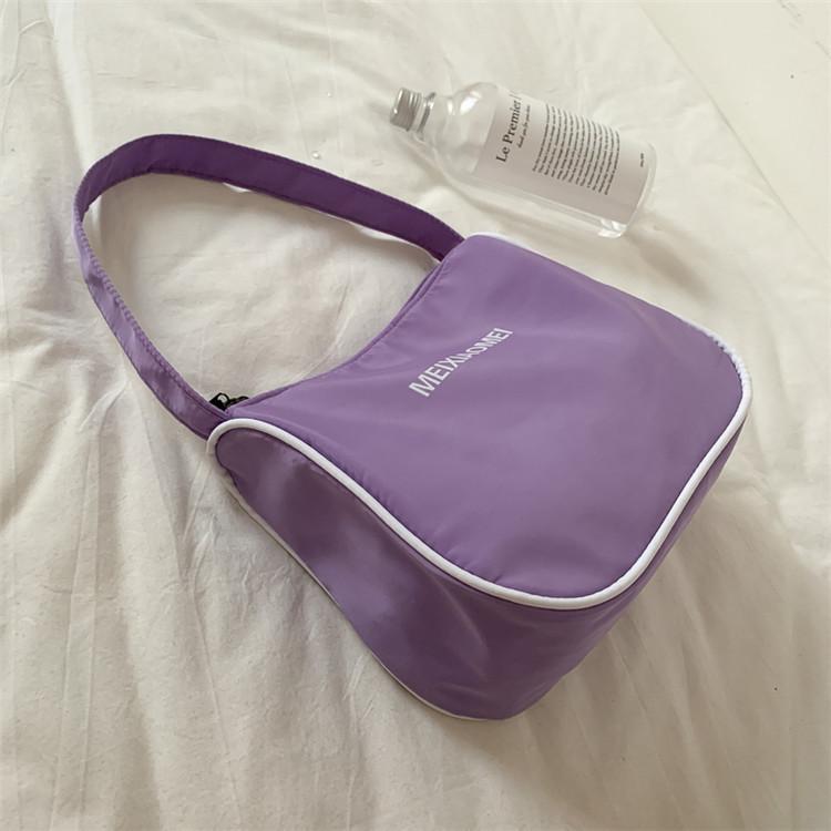 New nylon Internet celebrity small bag women's 2020 winter new ins super popular niche armpit handbag shoulder bag