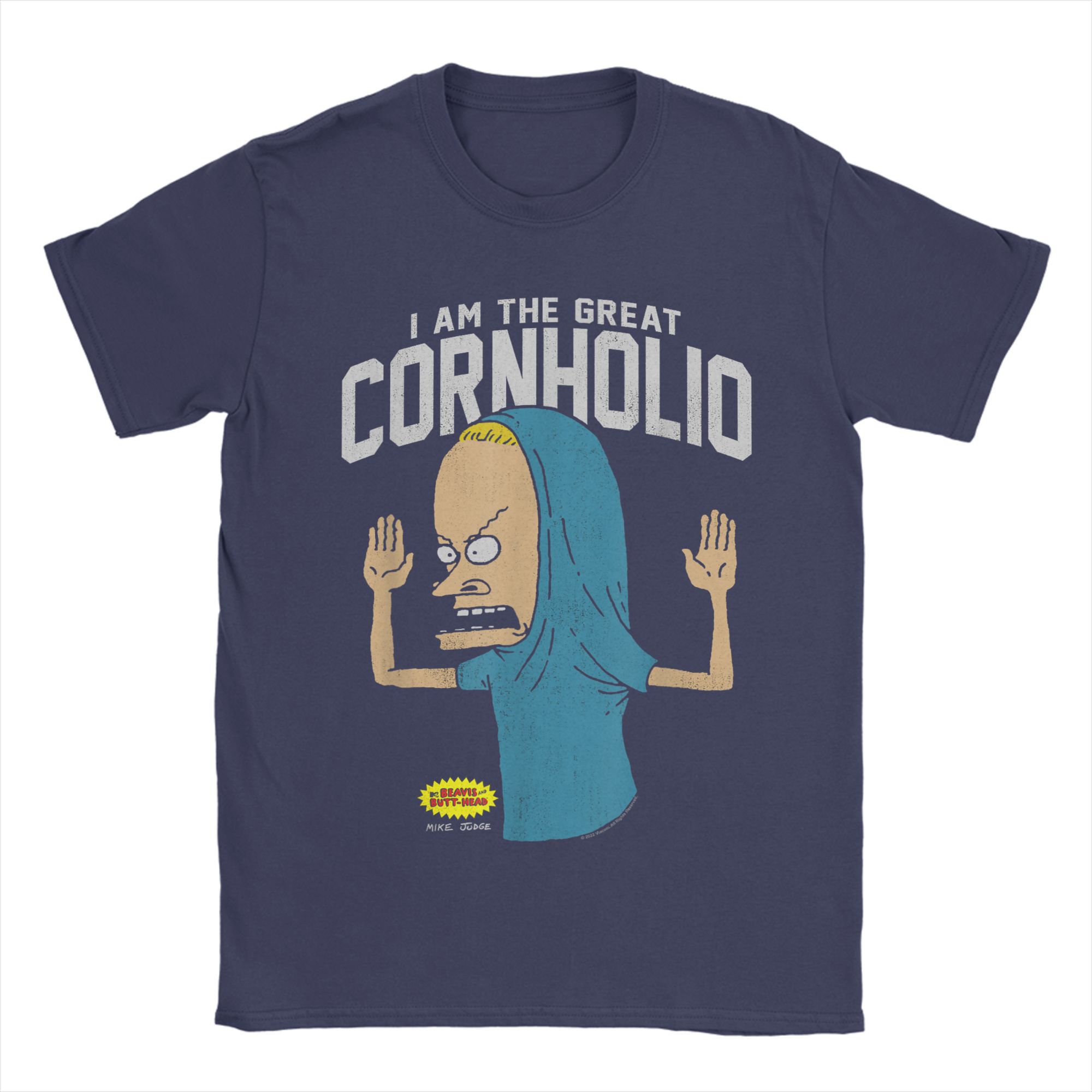 

Чоловічі футболки Beavis and Butt-Head Я Великий Корнхоліо Унікальні Футболки 100% Бавовна З коротким рукавом Футболки З круглим вирізом Одяг Дорослі XL