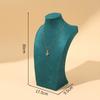 Human Shape Necklace Display Stand Velvet Cloth Ornament Holder Jewelry Show Rack  Home Showcase