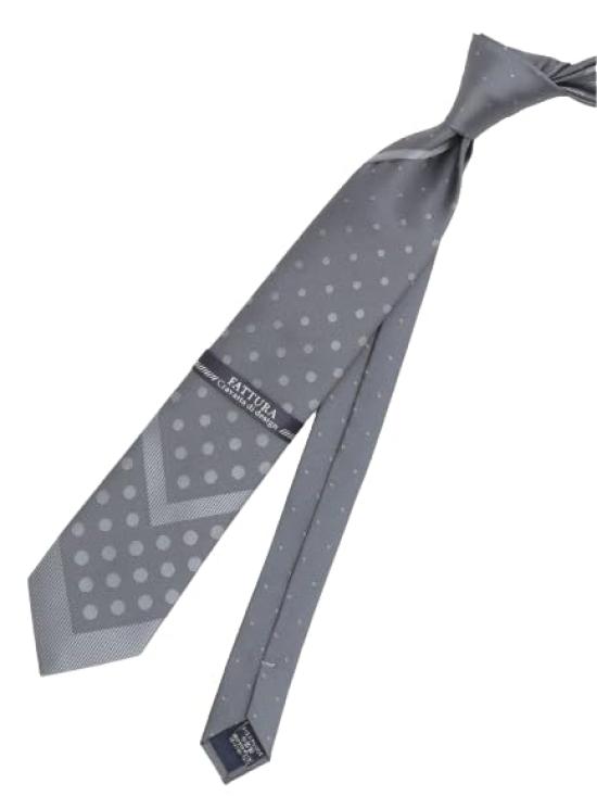 [Takakyu] FATTURA Water-repellent pleated regular tie, 7.5cm width