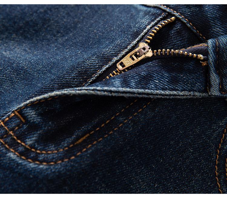 Women's Retro Blue Wide-Leg High-Waist Fleece-Lined Jeans: Autumn/Winter 2025 Collection