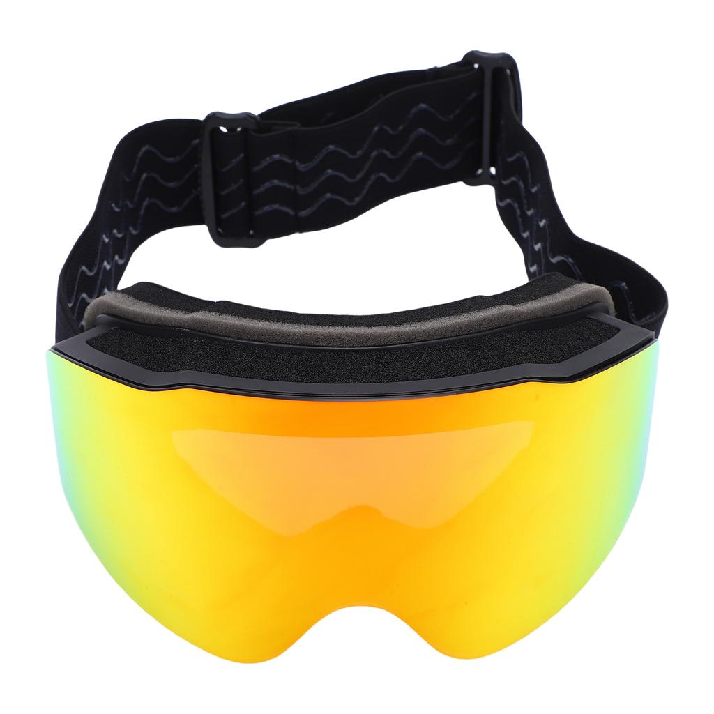 Ski Goggles for Men Women PC Double Layered Anti Fog Sun Proof Snow Goggles for Snowboarding Snowmobile Dog Sledding Black Red