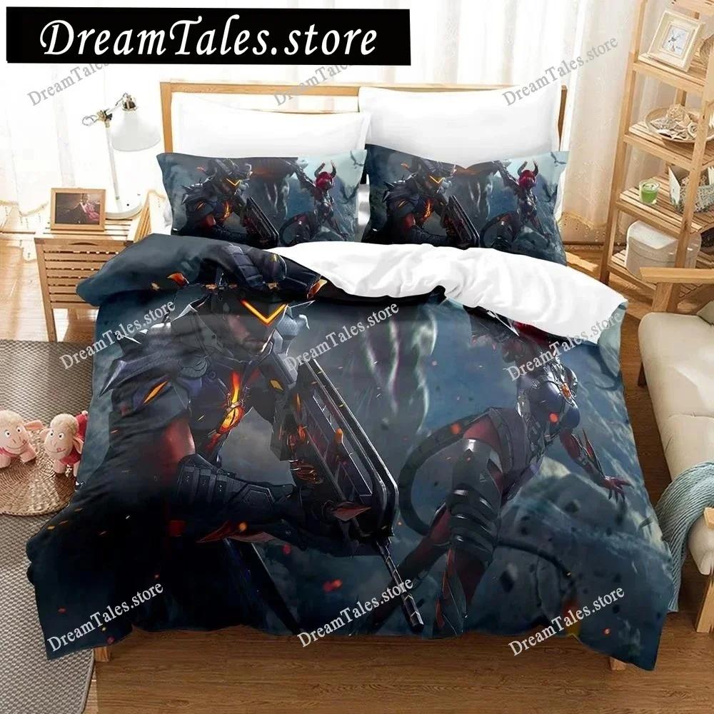 Warrior Game Garena Free Fire Bedding Set Boys Girls Twin Queen Size Duvet Cover Pillowcase Bed Kids Adult Home Textileextile741