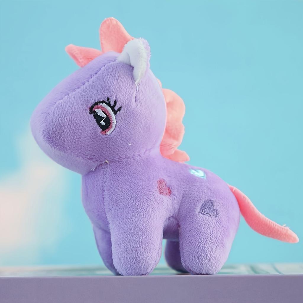 1pc- colorful unicorn shaped plush toy for dogs to play with interactive teeth grinding and cleaning
