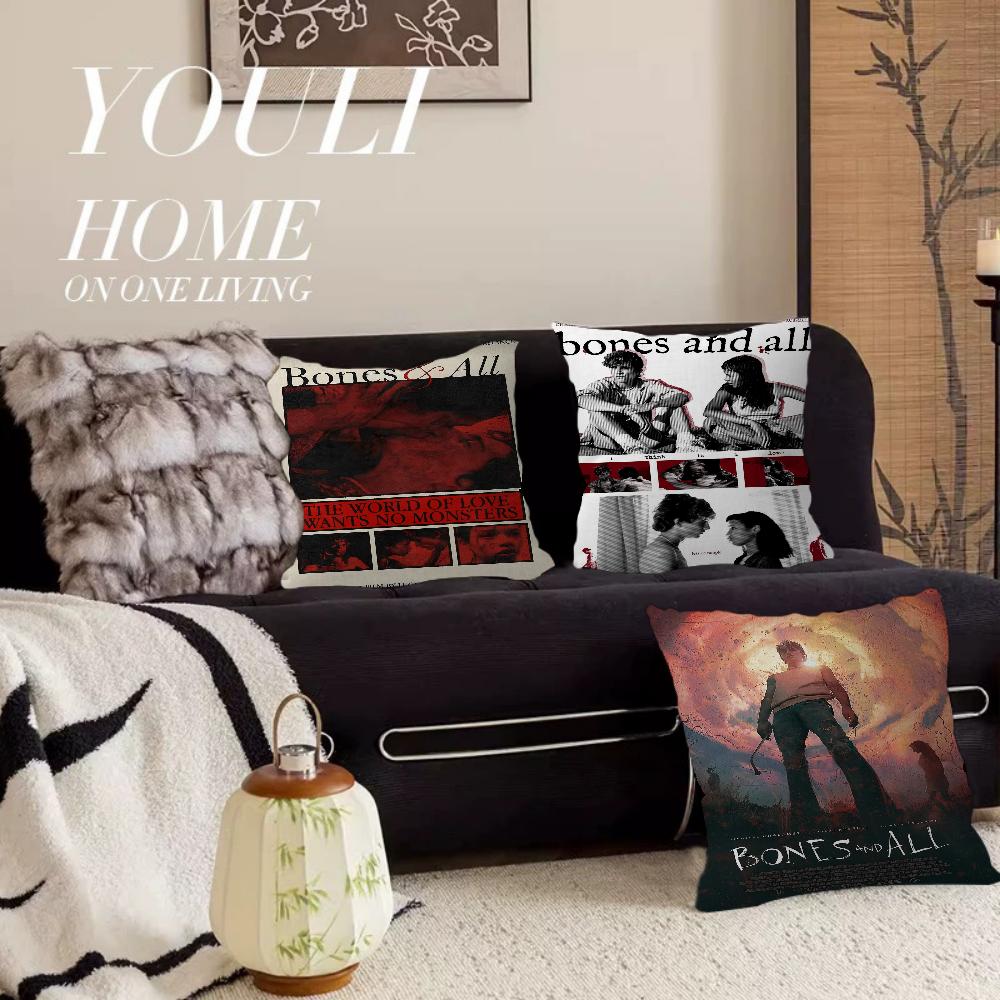 Bones and All Film Pillow Gift Home Office Decoration Bedroom Sofa Car Cushion Cover case 45x45