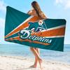 M-Miami D-Dolphins Towel Microfiber Beach Towel Absorbent Quick Dry Soft Yoga Swimming Resort Mountain Climbing Towel