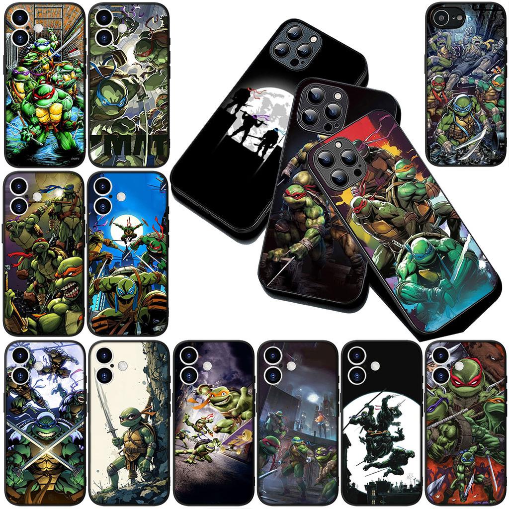 Casing for Apple iPhone 17 Pro XS Max Air 6 7 8 Plus 5 + SE 2022 SE2 16E Phone Cover Soft Case Ninjas Poster Turtles Wallpaper