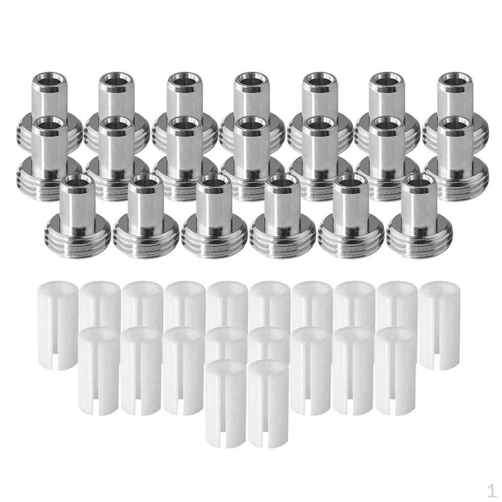 

40x Оптический 7мм Керамическая Втулка Трубка Металлический Адаптер Детали для Тестовой Ручки Красного Света
