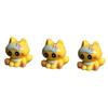 3 Pezzi Mini Gatti in Resina, Gatti in Miniatura Cartoni Animati Modello Animale per Giardino delle Fate, Paesaggio Muschio, Artigianato Terrario Fai-da-te, Decorazione per Torta