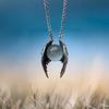The New Ghost Wing Crystal Retro Necklace Is Fashionable, Unique and Personalized. It Is An Aged Pendant and A Pendant Accessory