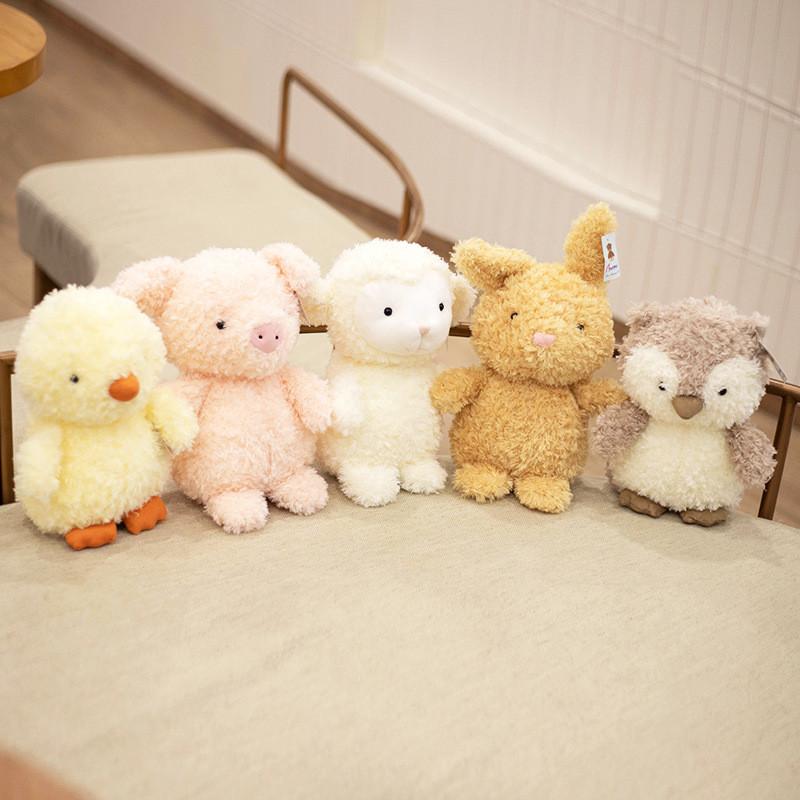 Adorable Cute Little Pig And Rabbit Plush Toy For Kids Soft Stuffed Animal Doll
