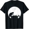 The Chess Board The CatMouse and The Full Moon Art Cotton Men T Shirt