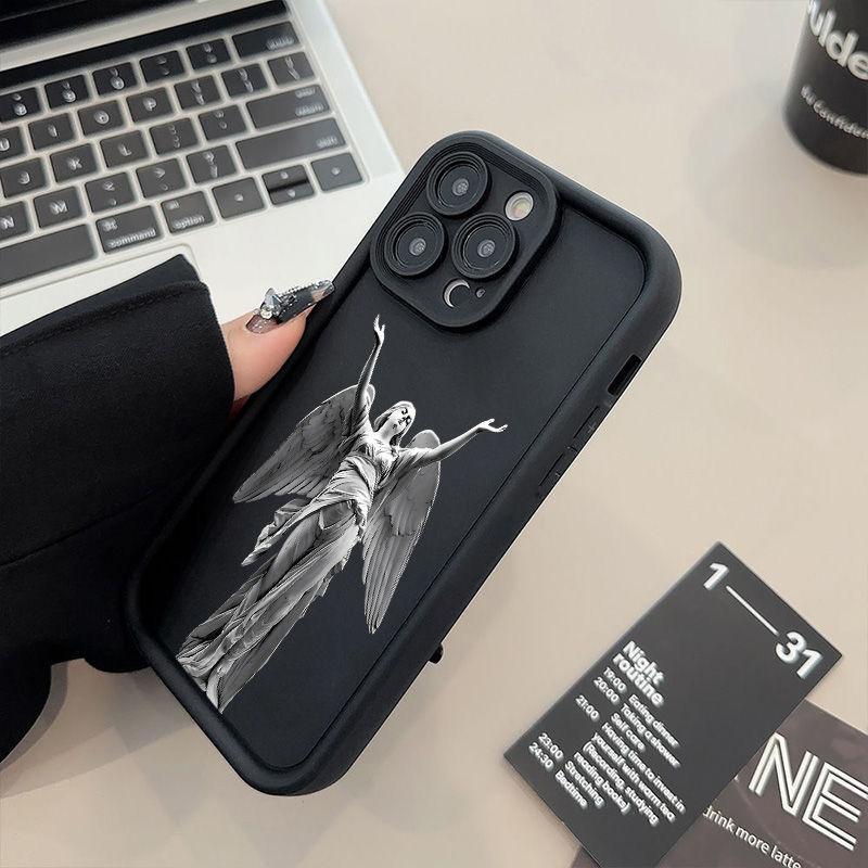 Beliebte Statue Grafik Handyhülle Für iPhone 16 15 14 13 12 11 X XR Xs SE 2022 8 7 Plus Pro Max Mini Silikon Rückseite