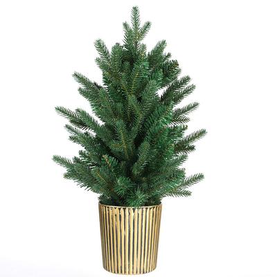 Pe/Pvc Mixed Small Christmas Tree Desktop Mini Artificial Simulation Loose 70Cm Floor Encryption Bare Tree Christmas