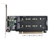 CY M.2 NVME To PCIe Adapter, Dual 2X 4X NVME M.2 AHCI To PCIE Express 3.0 Gen3 X8 X16 RAID Card Adapter VROC Raid0 Hyper Adapter.