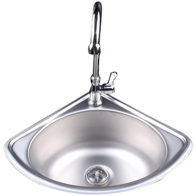 Yipan 304 Stainless Steel Triangular Kitchen Sink