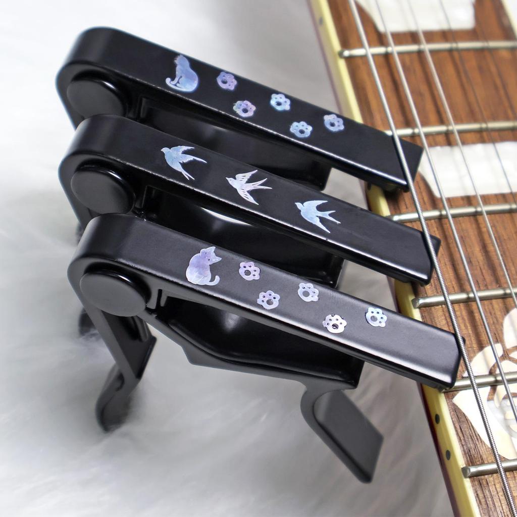 Original Wood Guitar & Ukulele Capo - Personalized and Cute for Acoustic & Electric Guitars