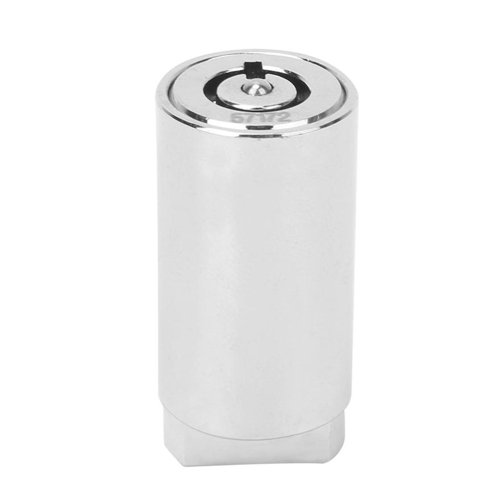 Zinc Alloy Vending Machine Lock Cylinder 38×19mm with 3 Keys Selling Machine Lock Cylinder Safe Chrome Color Lock Cylinder