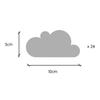 Tresxics stickers muraux nuages bleu