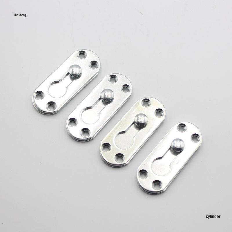 Heavy-Duty Round Iron Bed Hinge Hook for Connecting Bed Parts