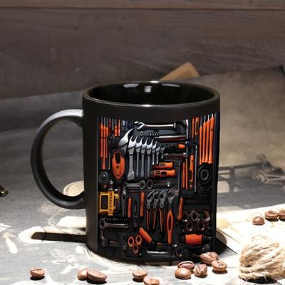 Tasse Mechaniker Mann Werkzeugkasten Keramiktasse Trinkbecher Technik-Gefühl Mechaniker
